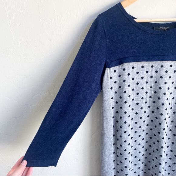 MaxMara Weekend Navy Gray‎ Polka Dot Dress - Picture 4 of 4